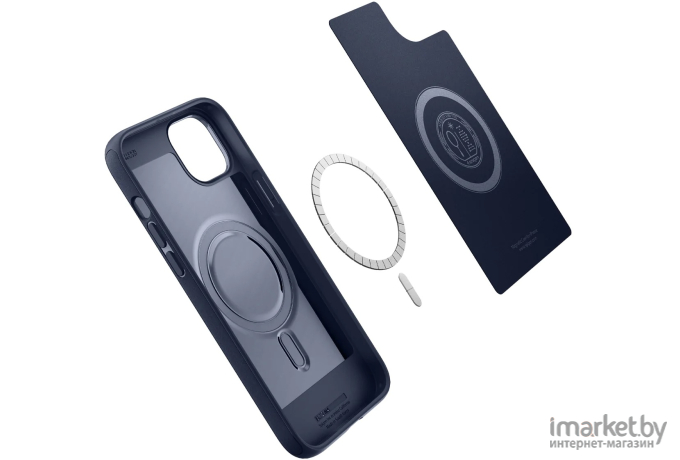 Чехол для телефона Spigen Mag Armor iPhone 14 Navy Blue (ACS05066)