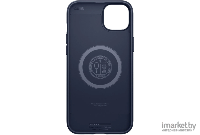 Чехол для телефона Spigen Mag Armor iPhone 14 Navy Blue (ACS05066)