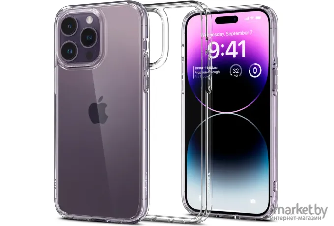 Чехол для телефона Spigen Ultra Hybrid iPhone 14 Pro Max Crystal Clear (ACS04816)