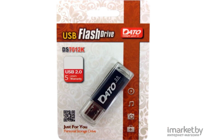 Флеш Диск Dato 32Gb DS7012K-32G черный