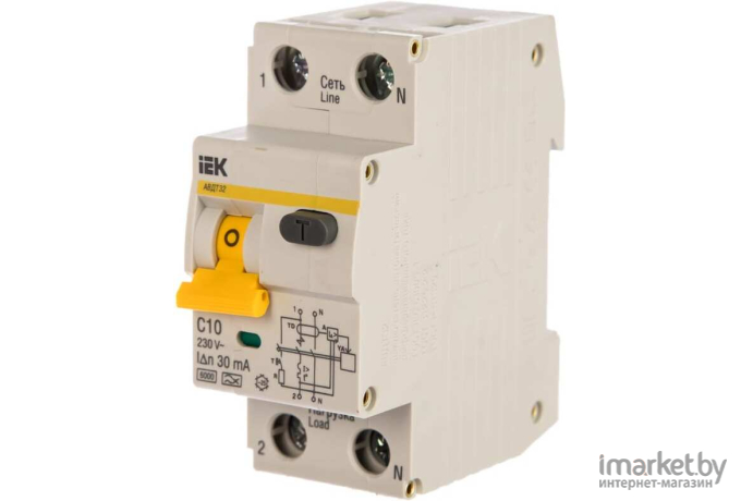 Автоматический выключатель дифференциального тока IEK АВДТ 32 (MAD22-5-010-C-30)