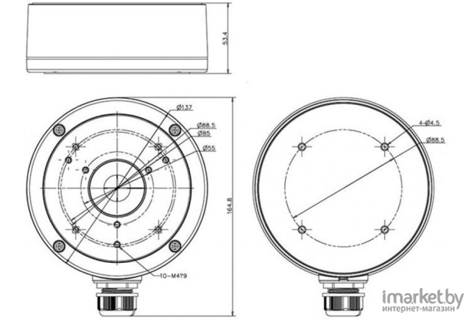 Кронштейн Hikvision DS-1280ZJ-S