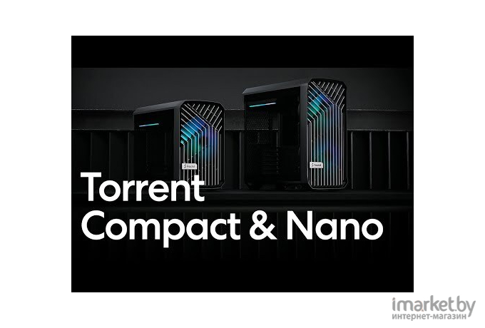 Корпус для компьютера Fractal Design Torrent Compact RGB TG Light Tint Black (FD-C-TOR1C-02)