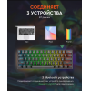 Беспроводная клавиатура Royal Kludge RK61 Black (USB/Bluetoth, RGB, Hot Swap, Brown switch)