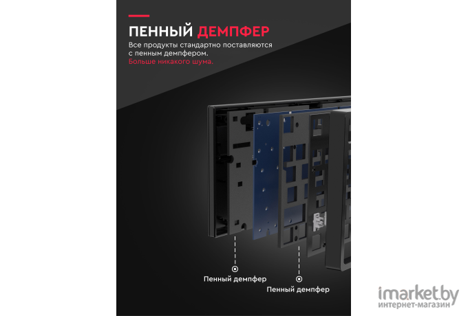 Беспроводная клавиатура Royal Kludge RKG68 Black (USB/2.4 GHz/Bluetoth, RGB, Hot Swap, Brown switch)