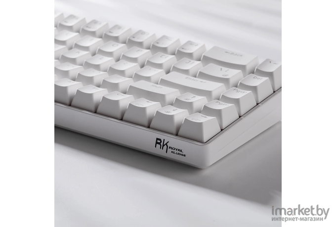 Беспроводная клавиатура Royal Kludge RKG68 White (USB/2.4 GHz/Bluetoth, RGB, Hot Swap, Red switch)