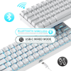 Беспроводная клавиатура Royal Kludge RKG68 White (USB/2.4 GHz/Bluetoth, RGB, Hot Swap, Red switch)