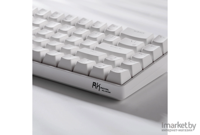 Беспроводная клавиатура Royal Kludge RKG68 White (USB/2.4 GHz/Bluetoth, RGB, Hot Swap, Brown switch)