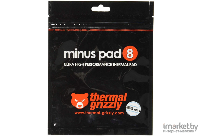 Термопрокладка Thermal Grizzly Minus Pad 8 30x30x1,5 (TG-MP8-30-30-15-1R)