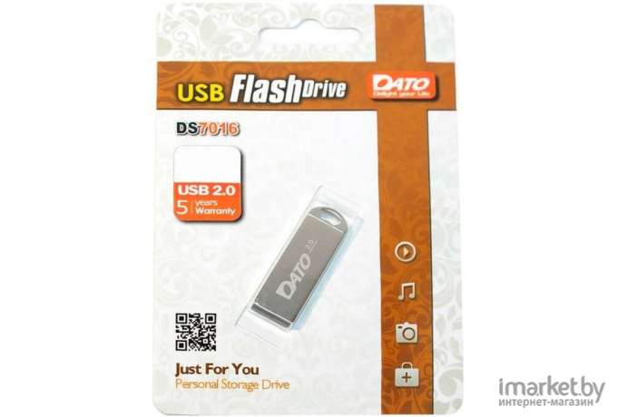 Flash-накопитель Dato 16Gb DS7016 серебристый (DS7016-16G)
