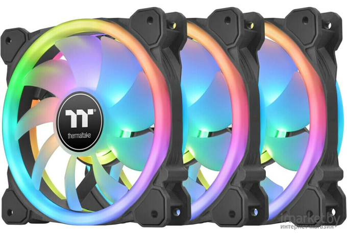 Вентилятор для корпуса Thermaltake SWAFAN 12 RGB Radiator Fan TT Premium Edition 3 Pack (CL-F137-PL12SW-A)