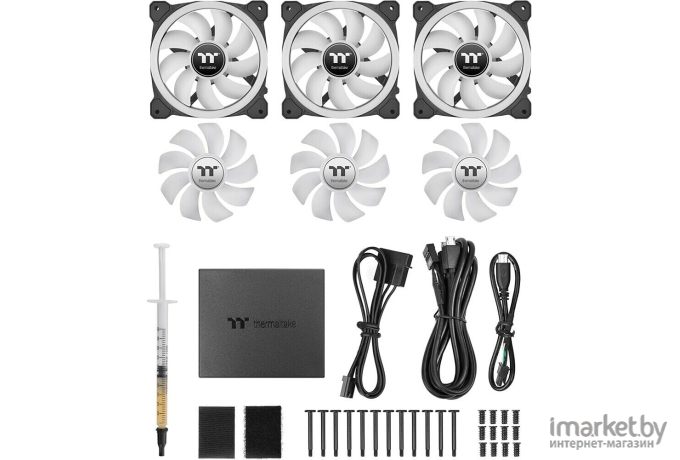 Вентилятор для корпуса Thermaltake SWAFAN 12 RGB Radiator Fan TT Premium Edition 3 Pack (CL-F137-PL12SW-A)