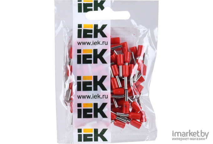 Наконечник IEK Е 1.5-8 100шт красный/серый (UGN10-D15-03-08)