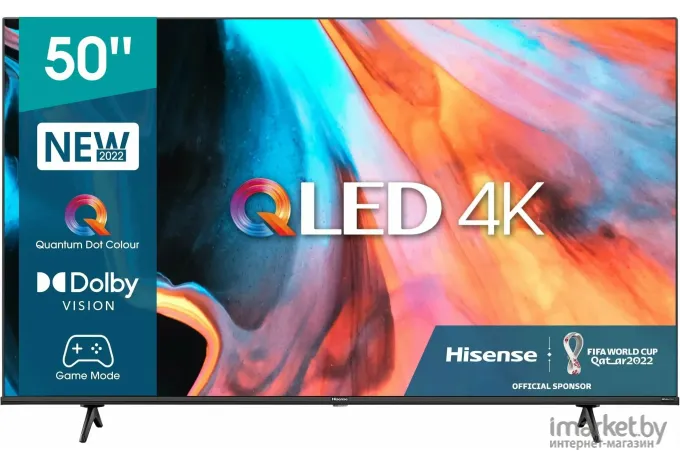 Телевизор Hisense 50E7HQ черный