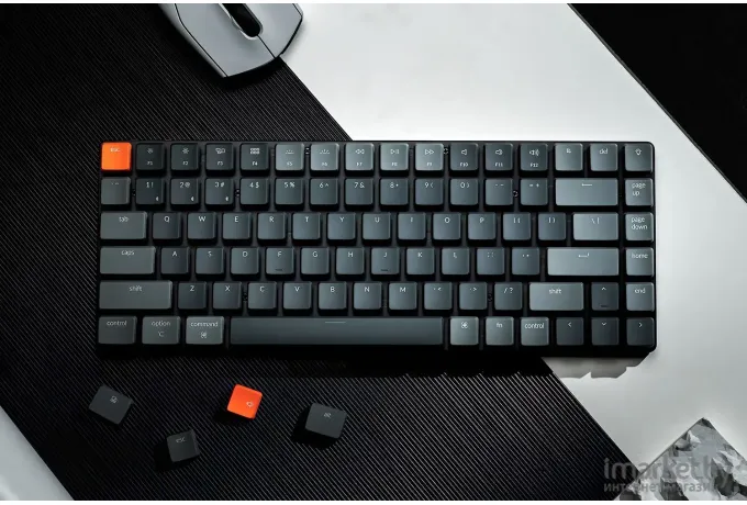 Беспроводная клавиатура Keychron K3 Grey (RGB, Gateron G Pro Red Switch)