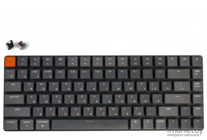 Беспроводная клавиатура Keychron K3 Grey (White Led, Hot-Swap, Keychron Optical Brown Switch)