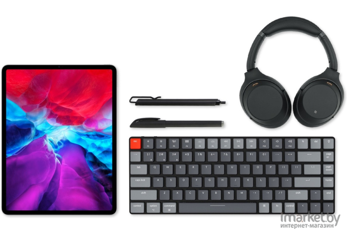 Беспроводная клавиатура Keychron K3 Grey (RGB, Hot-Swap, Keychron Optical Brown Switch)