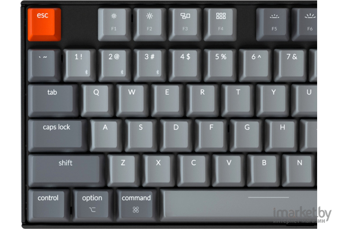 Беспроводная клавиатура Keychron K8 Grey (White Led, Hot-Swap, Gateron G pro Red Switch)