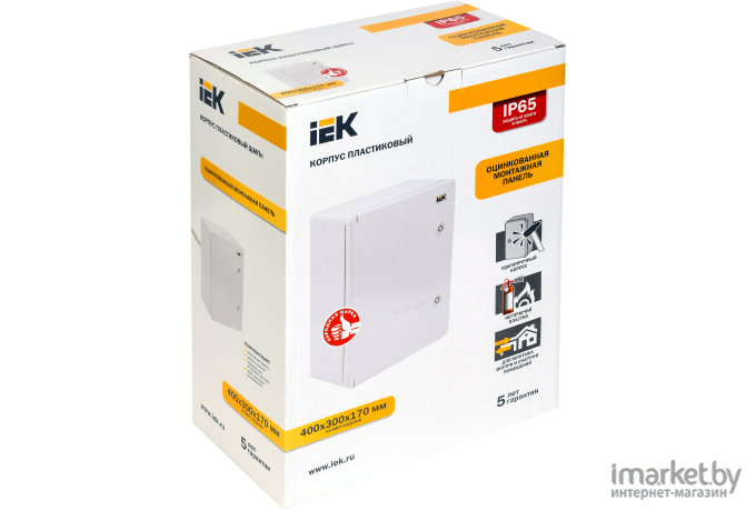 Пластиковый корпус IEK MKP93-N-403017-65 серый