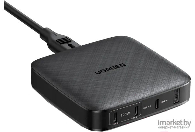 Сетевое зарядное устройство UGREEN CD226-70870; USB-A+3*USB-C 100W Desktop Fast Charger, Black