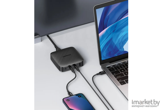 Сетевое зарядное устройство UGREEN CD226-70870; USB-A+3*USB-C 100W Desktop Fast Charger, Black