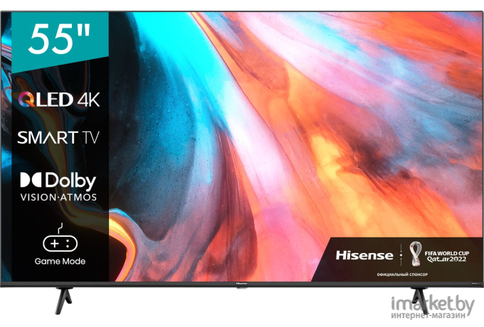 Телевизор Hisense 55E7HQ черный