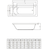 Ванна Bonito Home Elara 170х75 с ножками (BH-EL-203-170-75/St)