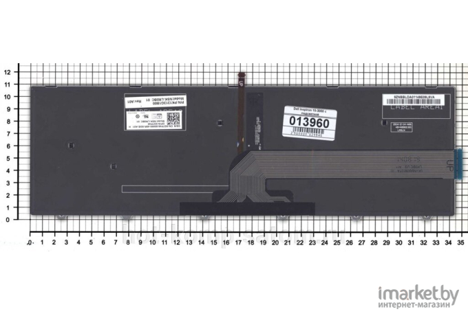 Клавиатура для ноутбука Dell Inspiron 15-3000, 15-3552, 15-3555, 15-3565, 15-3567, 15-5000, 15-5547, 15-5559, 15-5566 черная (KBD-DE-39)