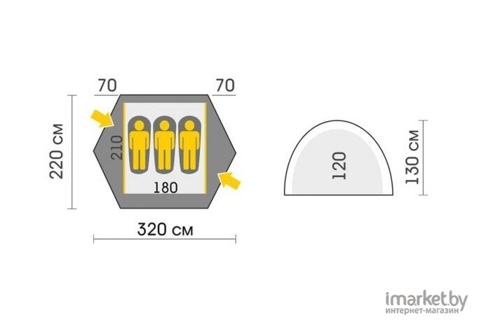 Палатка Talberg Space 3 Pro