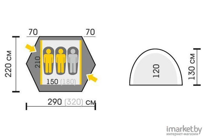 Палатка Talberg Space 3 Pro