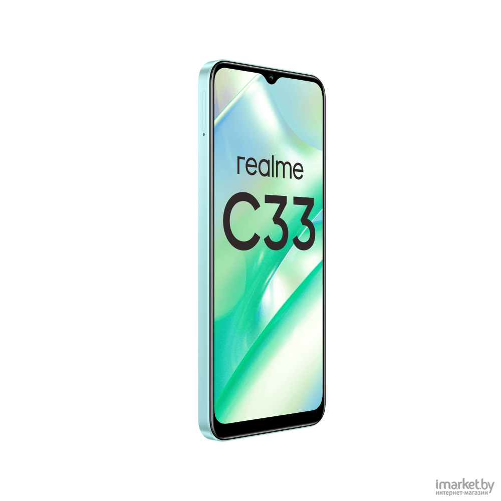 Смартфон Realme C33 4/64GB NFC Aqua Blue (RMX3624) в каталоге | Цена |  Доставка по РБ