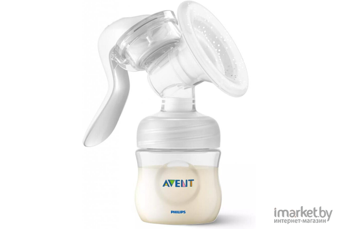 Молокоотсос ручной Philips AVENT Natural Motion с бутылочкой (SCF430/10)