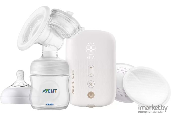 Молокоотсос электронный Philips AVENT Premium Plus Natural Motion белый (SCF392/11)