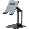 Подставка для смартфона Baseus Desktop Biaxial Foldable Metal Stand Grey (LUSZ000013)