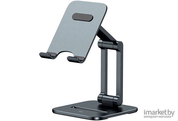 Подставка для смартфона Baseus Desktop Biaxial Foldable Metal Stand Grey (LUSZ000013)