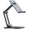 Подставка для смартфона Baseus Desktop Biaxial Foldable Metal Stand Grey (LUSZ000013)