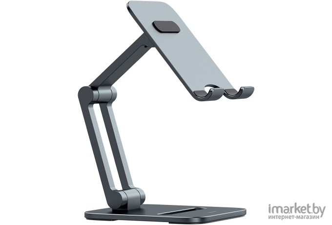 Подставка для смартфона Baseus Desktop Biaxial Foldable Metal Stand Grey (LUSZ000013)