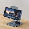 Подставка для смартфона Baseus Desktop Biaxial Foldable Metal Stand Grey (LUSZ000013)