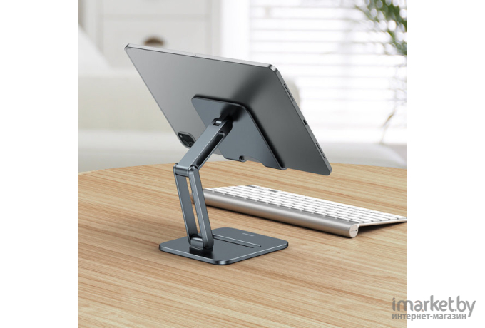 Подставка Baseus Desktop Biaxial Foldable Metal Stand Grey (LUSZ000113)