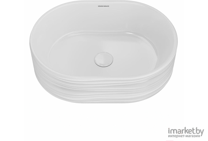 Раковина Kerama Marazzi Artbasin Sabbia 53х38 белый глянец (SA.wb.50/WHT)