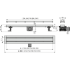 Водоотводящий желоб Alcaplast с решеткой APZ13-DOUBLE9-650