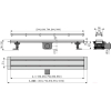 Водоотводящий желоб Alcaplast с решеткой APZ13-DOUBLE9-650