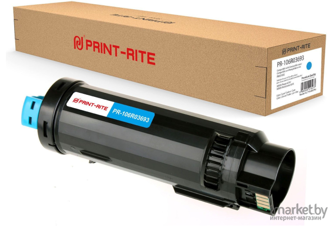 Картридж лазерный Print-Rite TFXA8SCPRJ голубой (PR-106R03693)