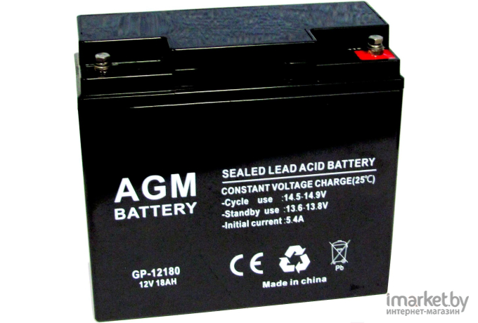 Аккумулятор для ИБП AGM GP-12180 12V/18Ah