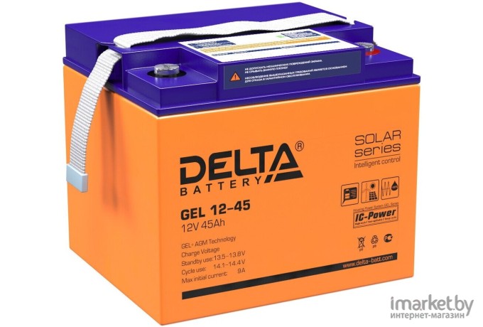 Аккумулятор для ИБП DELTA Gel 12-45 12V/45Ah