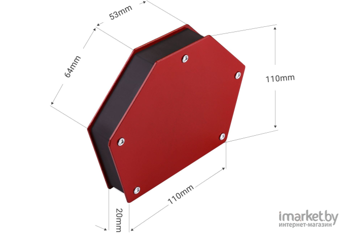 Магнитный угольник Deko DKMC6 (065-0645)