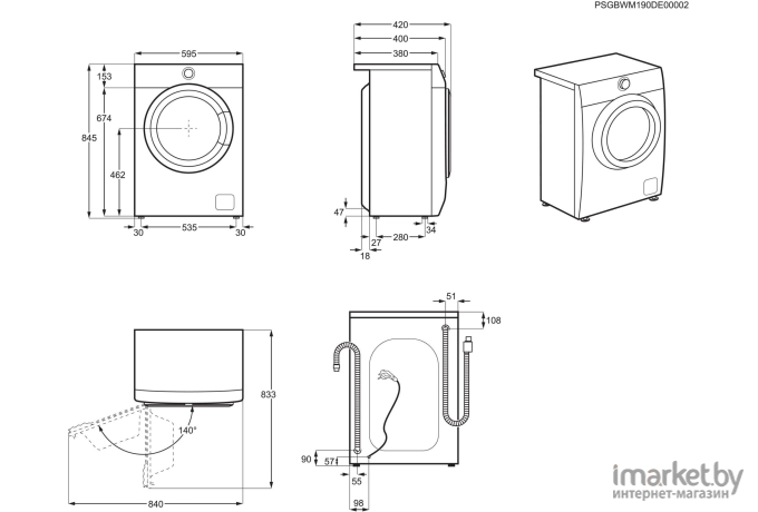 Стиральная машина Electrolux EW6SN426BI