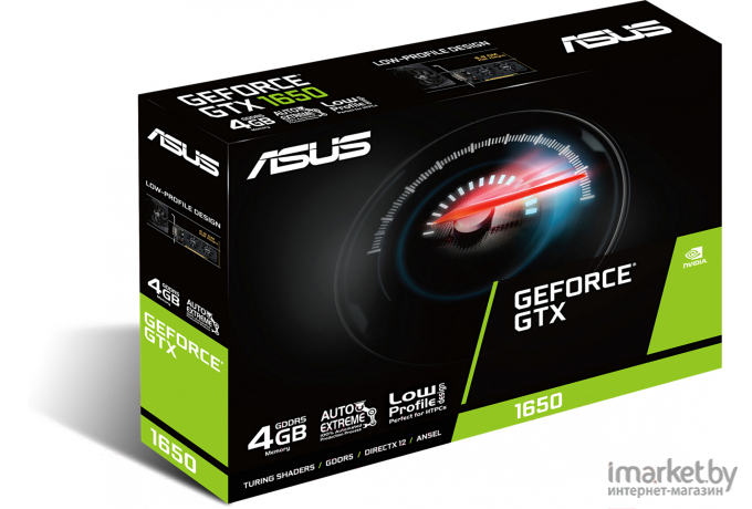 Видеокарта ASUS GeForce GTX 1650 4GB GDDR5 (GTX1650-4G-LP-BRK)