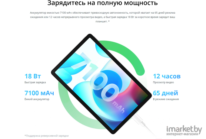 Планшет Realme Pad 6GB/128GB Grey (RMP2103)