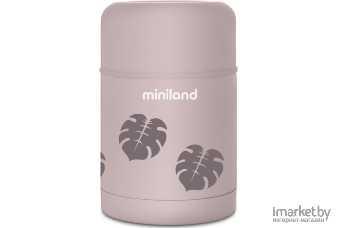 Термос Miniland Terra Thermos 600 мл бежевый/листья (89446)